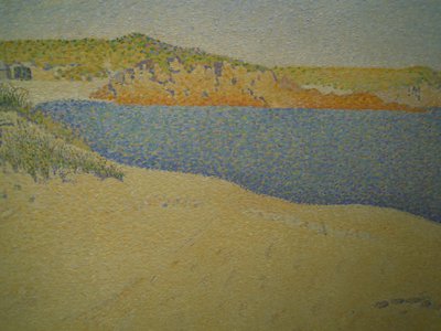 Playa en Saint-Briac (fragmento) de Paul Signac